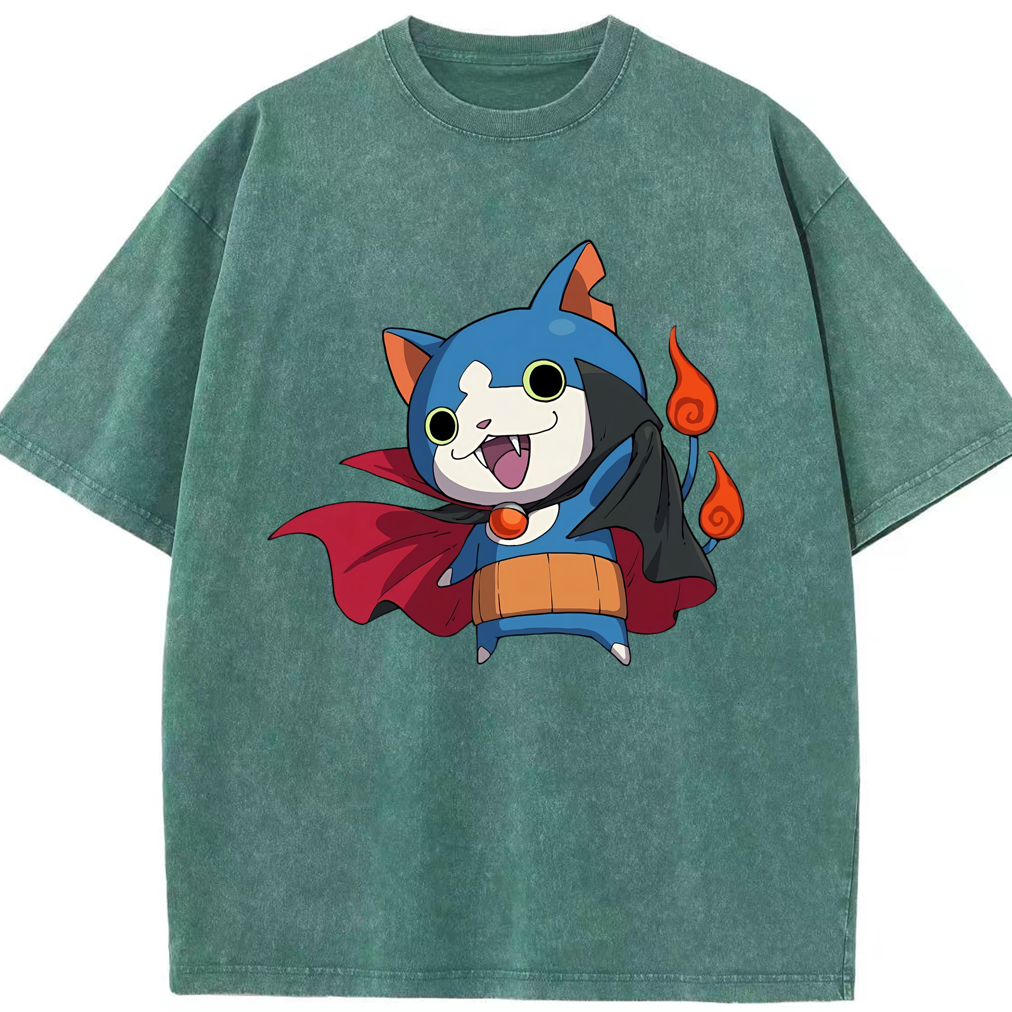 （画像用） 妖怪ウォッチ Yo-kai Watch 綿100% ヴィンテージ風 半袖Tシャツ（フロントプリント）